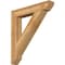 Ekena Millwork Traditional Slat Rough Sawn Bracket, Western Red Cedar, 6"W x 38"D x 42"H BKT06X38X42TRA06RWR - alternate 1